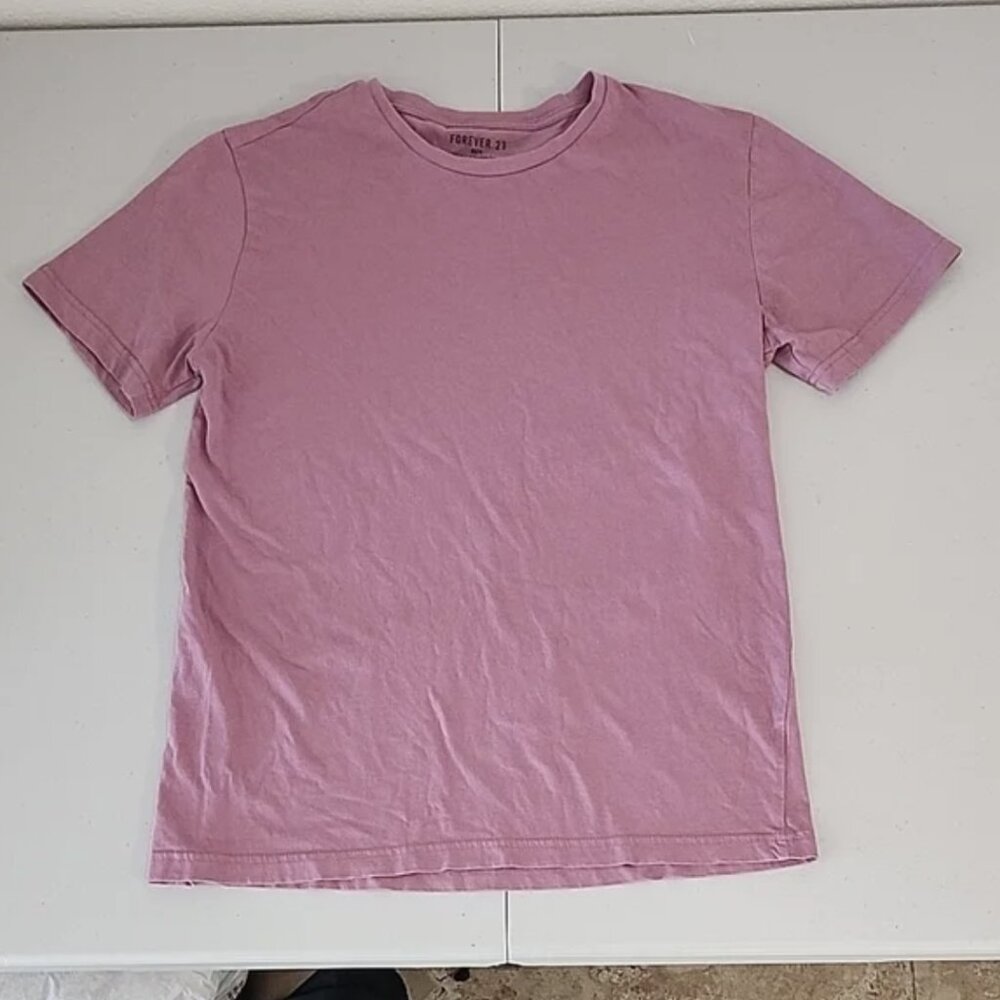 F21 Dusty rose short sleeve tee